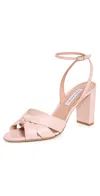 Aquazzura Nina Knot Ankle-strap Sandals In Petal