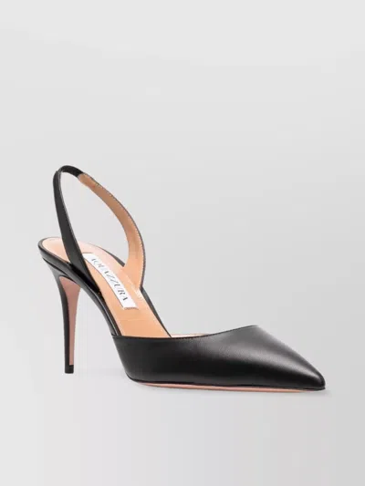 Aquazzura Nude Leather Pump 85