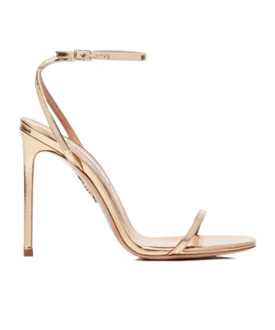 Aquazzura Olie Sandal 105 In Gold
