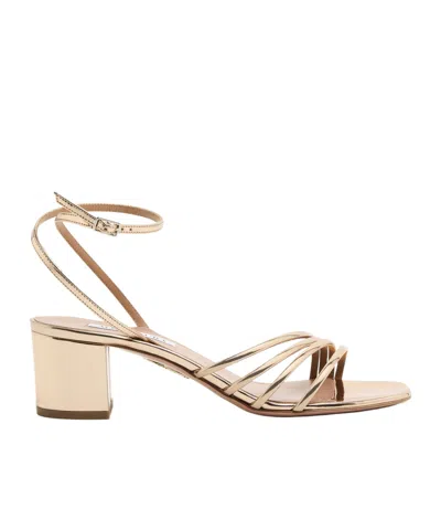 Aquazzura Open-toe High-heeled Sandals In Nude