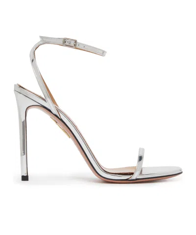 Aquazzura Open-toe High-heeled Sandals In White