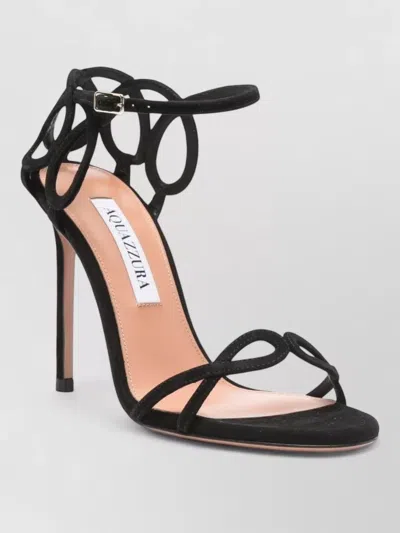 Aquazzura Open Toe Stiletto Heel Strappy Pumps In Black