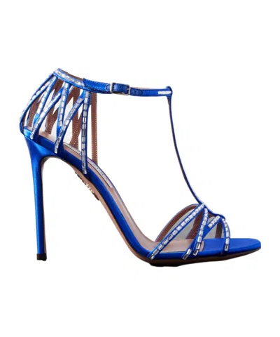 Aquazzura Open-toed High-heeled Sandals In Blue