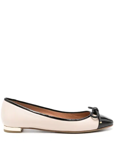 Aquazzura Parisina Leather Ballerina Shoes In Brown