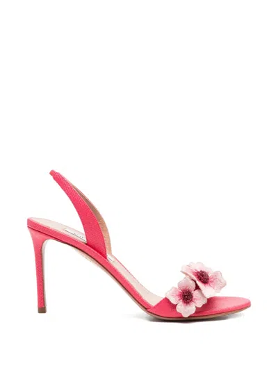 Aquazzura Passionflower Slingback Sandals In Pink