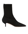 Aquazzura Montmartre 50 Suede Ankle Boots