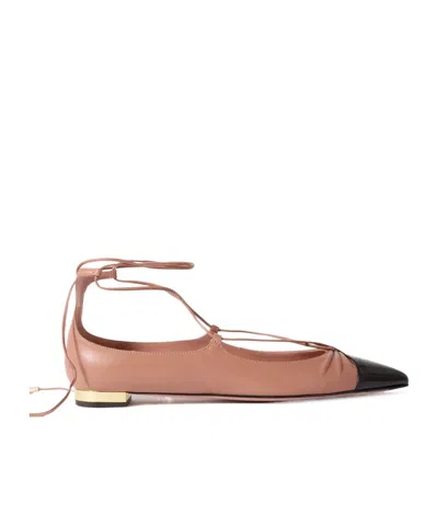AQUAZZURA AQUAZZURA GABI POINTED TOE FLAT SHOES