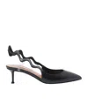 Aquazzura Pointed High-heeled Sandals In Multi