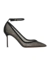 Aquazzura Asha 85 Mesh Pumps In Black
