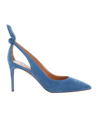 Aquazzura Pointed-toe High Heels In Blue