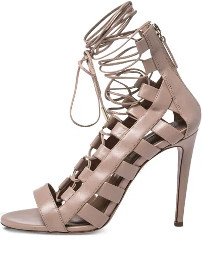 Pre-owned Aquazzura  105mm Strappy Sandals