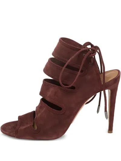 Pre-owned Aquazzura  110mm Sloane Open-toe Sandals