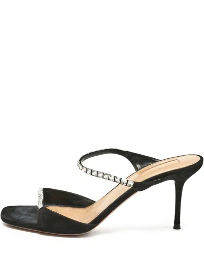 Pre-owned Aquazzura  75mm Diamante Crystal-embellished Sandals