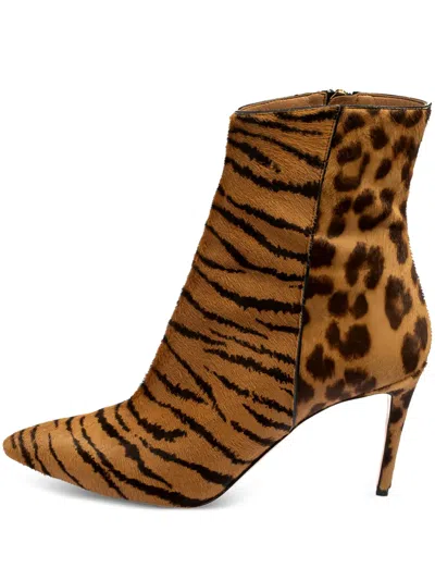 Pre-owned Aquazzura  85mm Alma Boots In Brown