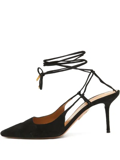 Pre-owned Aquazzura  85mm Ankle-tie Pumps