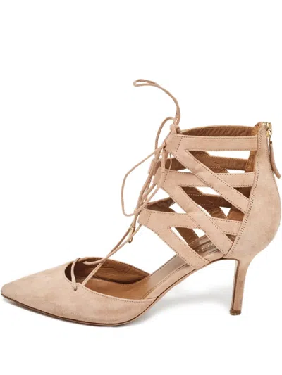 Pre-owned Aquazzura  85mm Belgravia Pumps