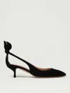 Aquazzura 50 Bow-tie Suede Pumps
