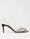 Aquazzura Gatsby 75 Crystal-embellished Sling Pumps In Black