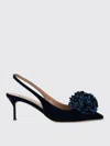 Aquazzura Women's 65mm Couturier Slingback Pumps In Blau