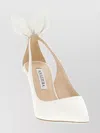 Aquazzura Pumps With Bow Detail And Pointed Toe In White