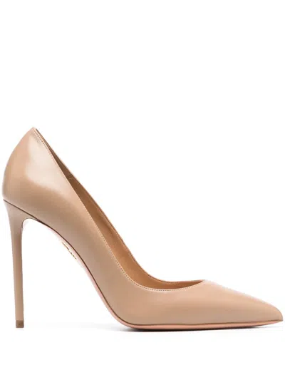 Aquazzura Purist 105mm Pointed-toe Pumps In Pink