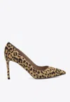 Aquazzura Purist 85 Leopard Print Pumps In Animal Print