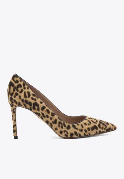 AQUAZZURA PURIST 85 LEOPARD PRINT PUMPS