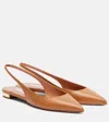 Aquazzura Purist Leather Slingback Flats