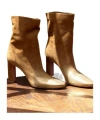 Aquazzura Push On Short Boots In Brown