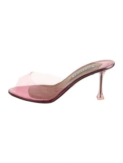 Pre-owned Aquazzura Pvc Mules