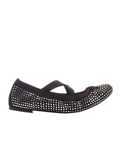 AQUAZZURA AQUAZZURA BOW-DETAILED EMBELLISHED BALLET FLATS