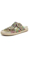 Aquazzura Rivera Footbed Flats Multicolor