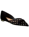 Aquazzura Romantic Ballet Flats Made Of In Black