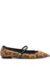 Aquazzura Romy Studs Flat In Brown