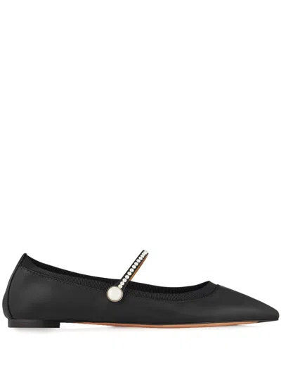 AQUAZZURA ROMY PEARL BALLERINA SHOES