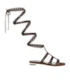 Aquazzura 'eternal Chain Gladiator' Sandals In Black
