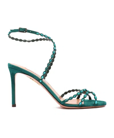 Aquazzura Round Toe High Heel Sandals