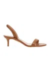 Aquazzura So Nude 50 Leather Slingback Sandals In Brown