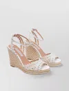 Aquazzura Round Toe Wedges Ankle Strap