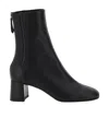 Aquazzura Round Toe Ankle Boots In Black