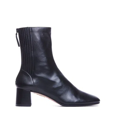 Aquazzura Saint Honore 50 Bootie In Black