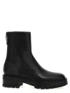 Aquazzura Womens Black Saint Honore Platform-sole Leather-blend Ankle Boots In Black