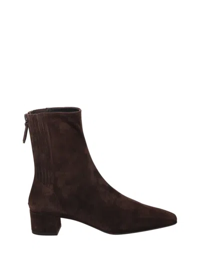 Aquazzura Saint Honoré Bootie 35 In Brown