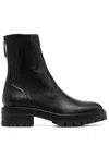 Aquazzura Saint Honore Combat Bootie In Black