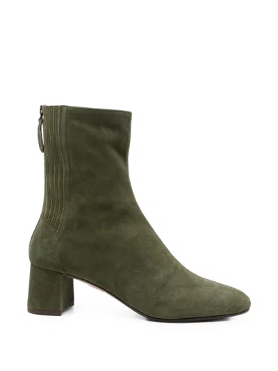 Aquazzura Saint Honore Rear-zip Ankle Boots In Multi