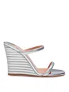 Aquazzura Chain Wedge Sandal 95