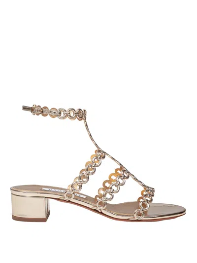 AQUAZZURA SANDALO INFINITY CHAIN 35