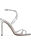 Aquazzura Embellished Leather Love Struck Sandals