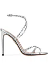 Aquazzura Embellished Leather Love Struck Sandals