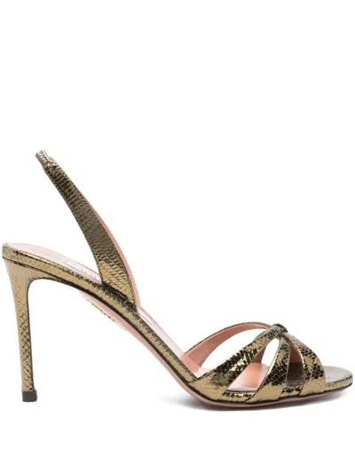 Aquazzura Sandals In Green